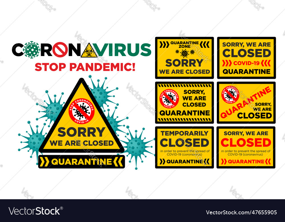 Coronavirus Quarantine Warning Sign