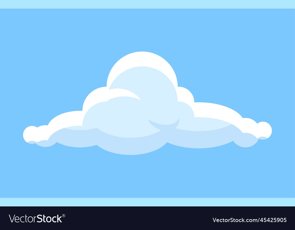 Cute cloud icon