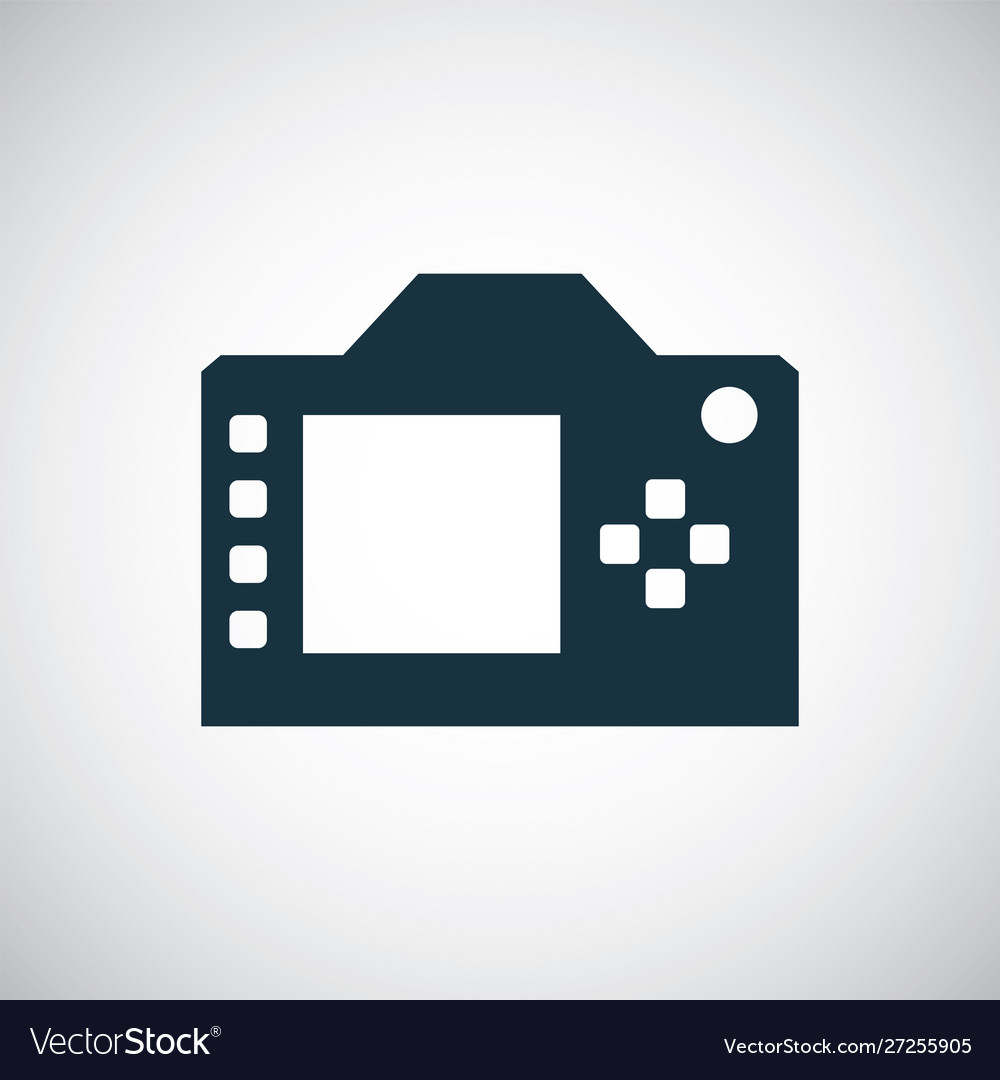 Dslr icon for web and ui on white background