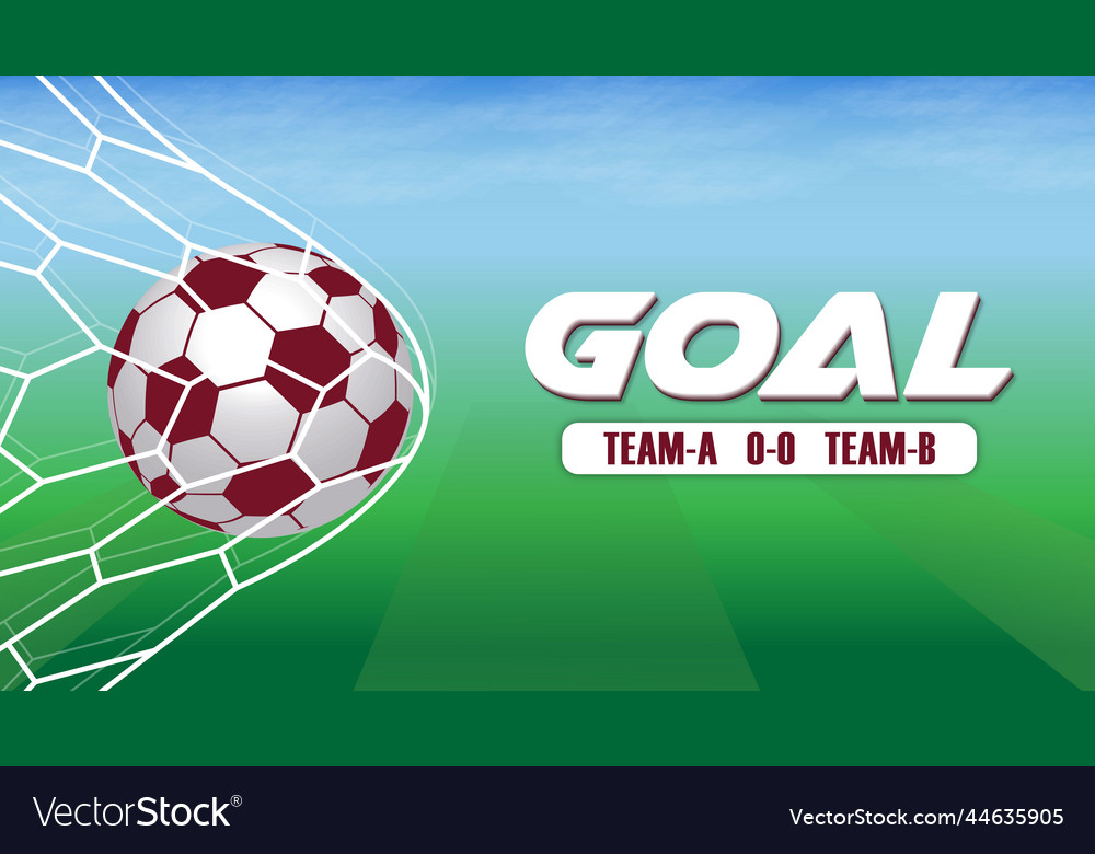 Football cup scoreboard Royalty Free Vector Image