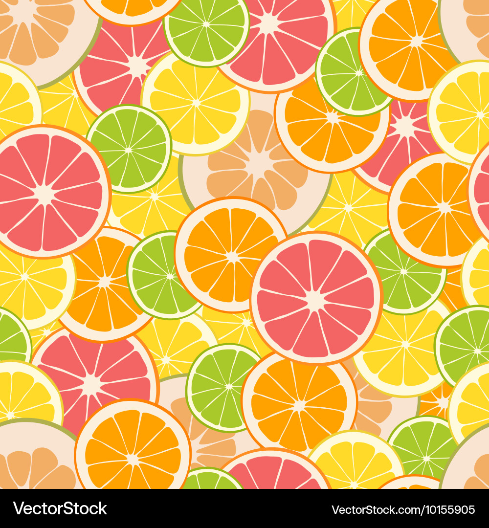 Fruit seamless pattern Royalty Free Vector Image