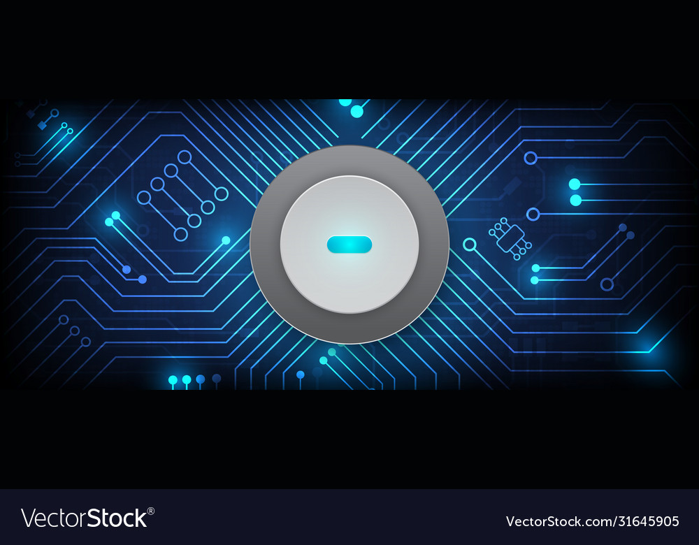 Hi-tech digital data connection system vector image Hi-tech digital data connection system