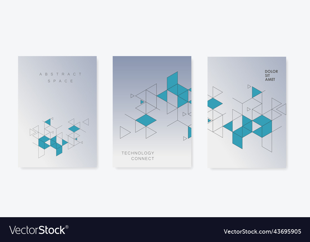 Minimalistic triangles shape graphic