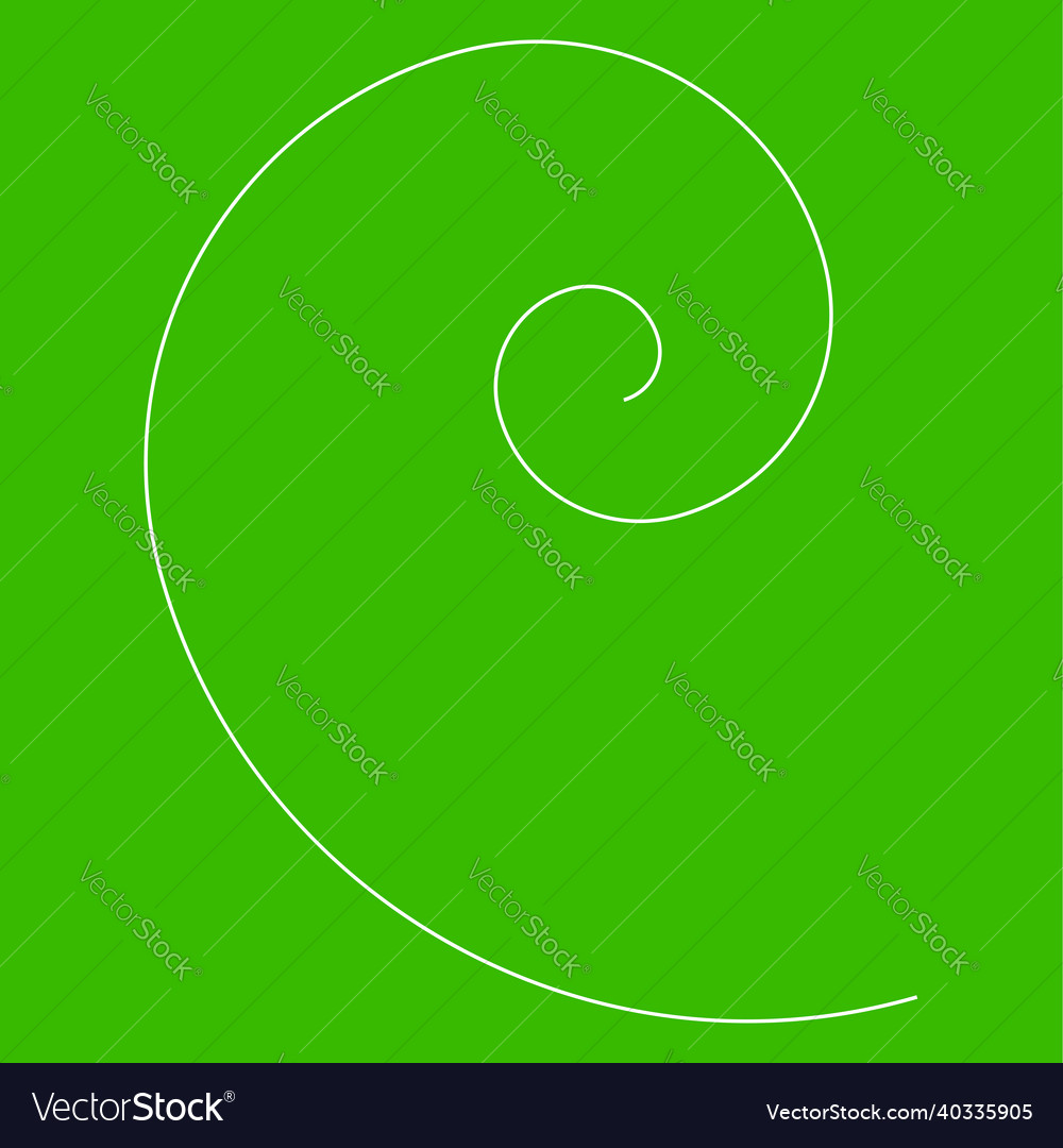 Spiral swirl twirl volute design element vector image Spiral swirl twirl volute design element