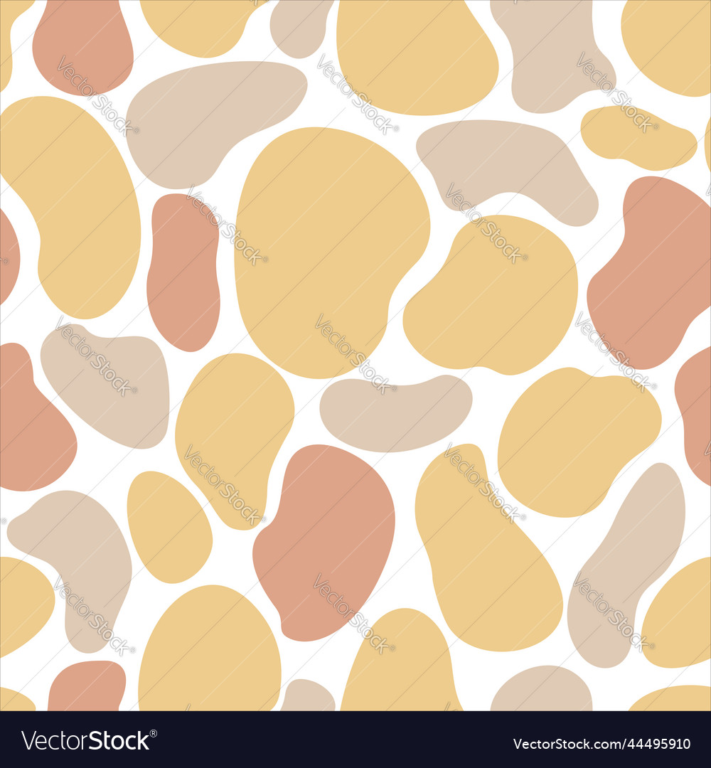 A pattern of amorphous smooth shapes in flat style vector image A pattern of amorphous smooth shapes in flat style