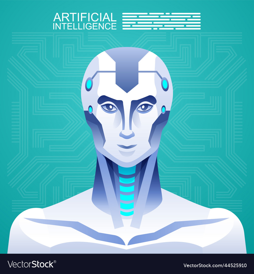 Artificial Intelligence Robot Vs Human Royalty Free Vector Artificial Intelligence Robot Vs Human Royalty Free Vector