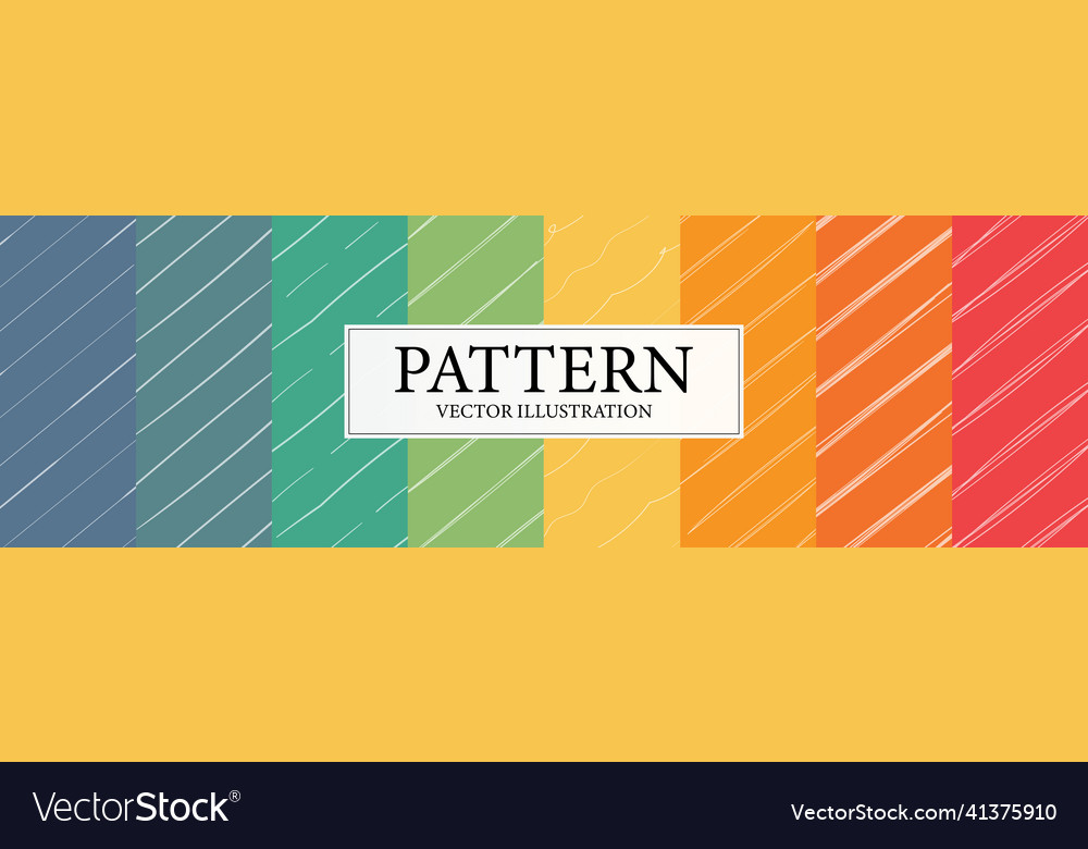 Assembly of seamless patterns abstract shapes