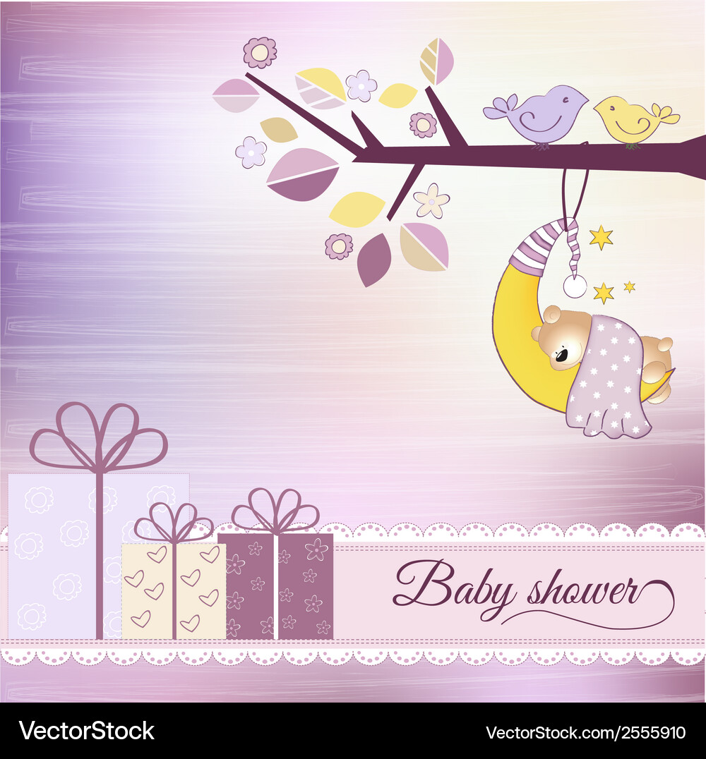 Baby shower announcement Royalty Free Vector Image