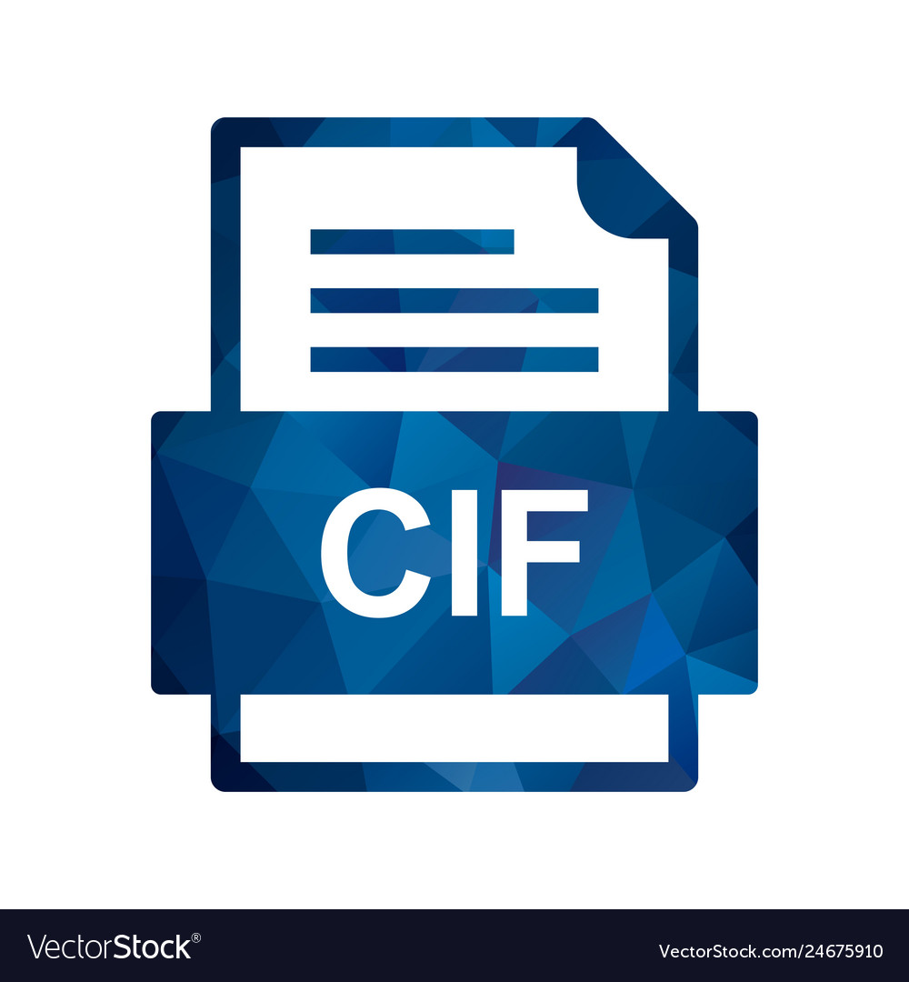 Cif file document icon
