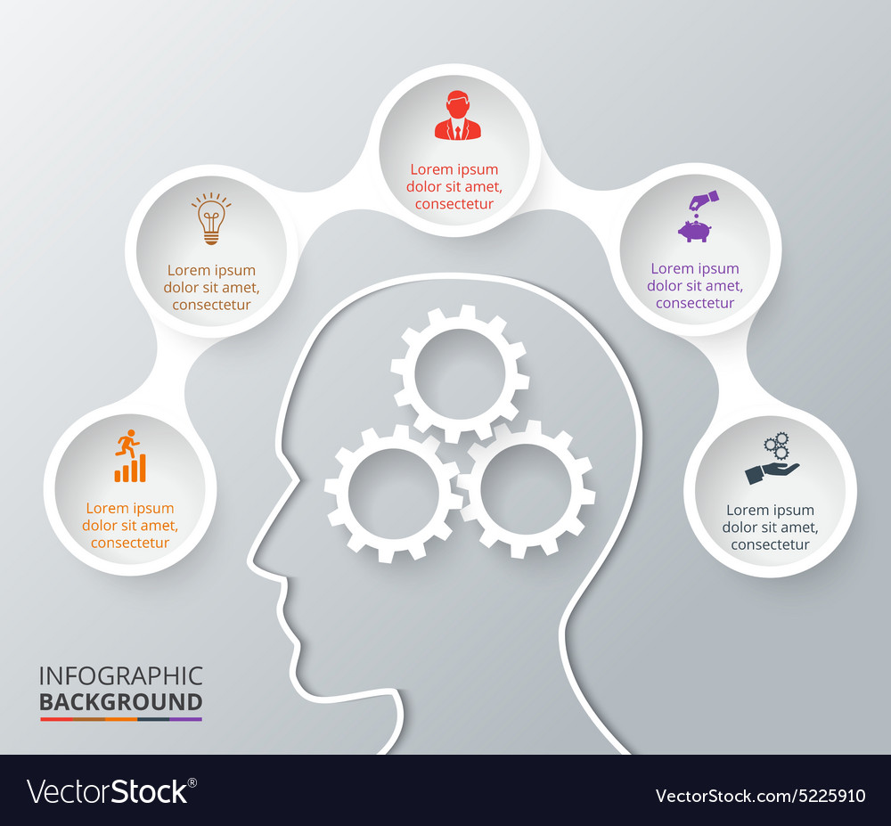 Circle elements for infographic Royalty Free Vector Image