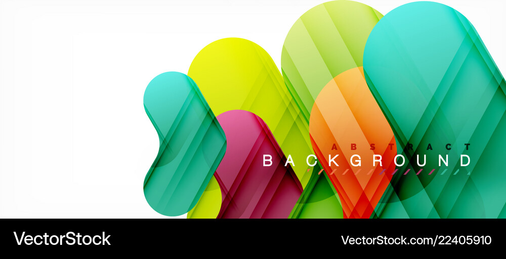 Colorful glossy arrows abstract background Vector Image