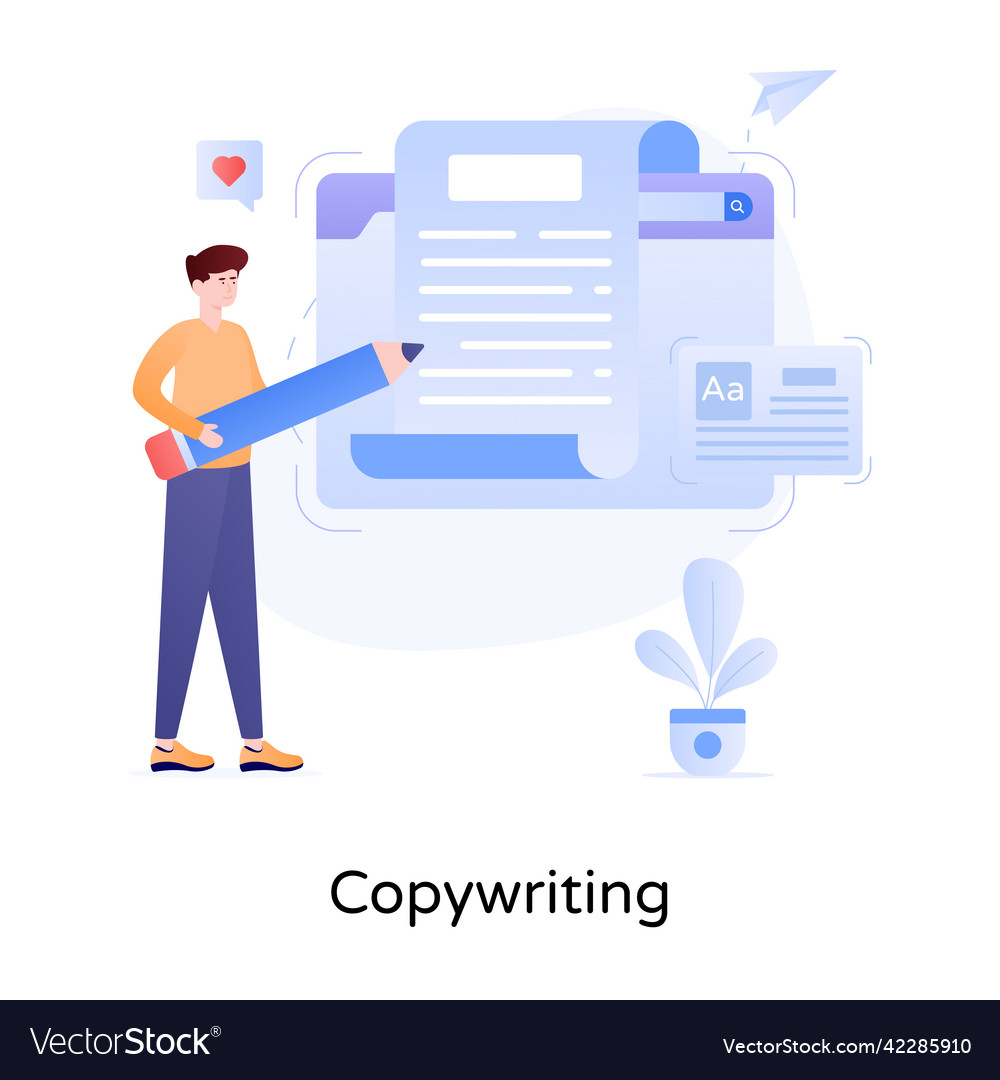 Copywriting Royalty Free Vector Image - VectorStock