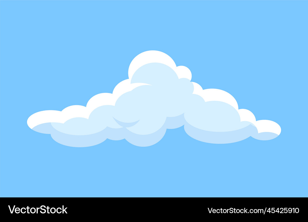 Cute cloud icon Royalty Free Vector Image - VectorStock