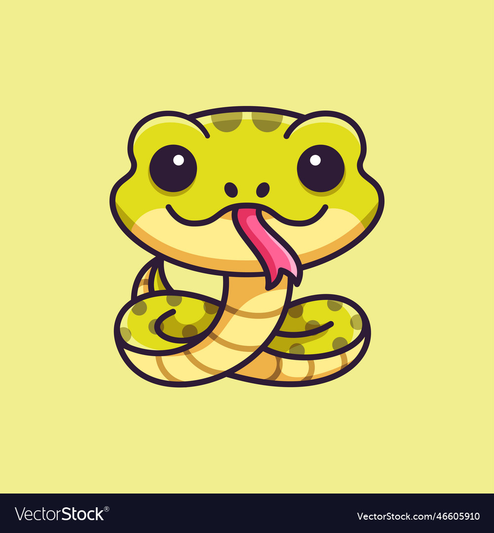 Cute snake Royalty Free Vector Image - VectorStock