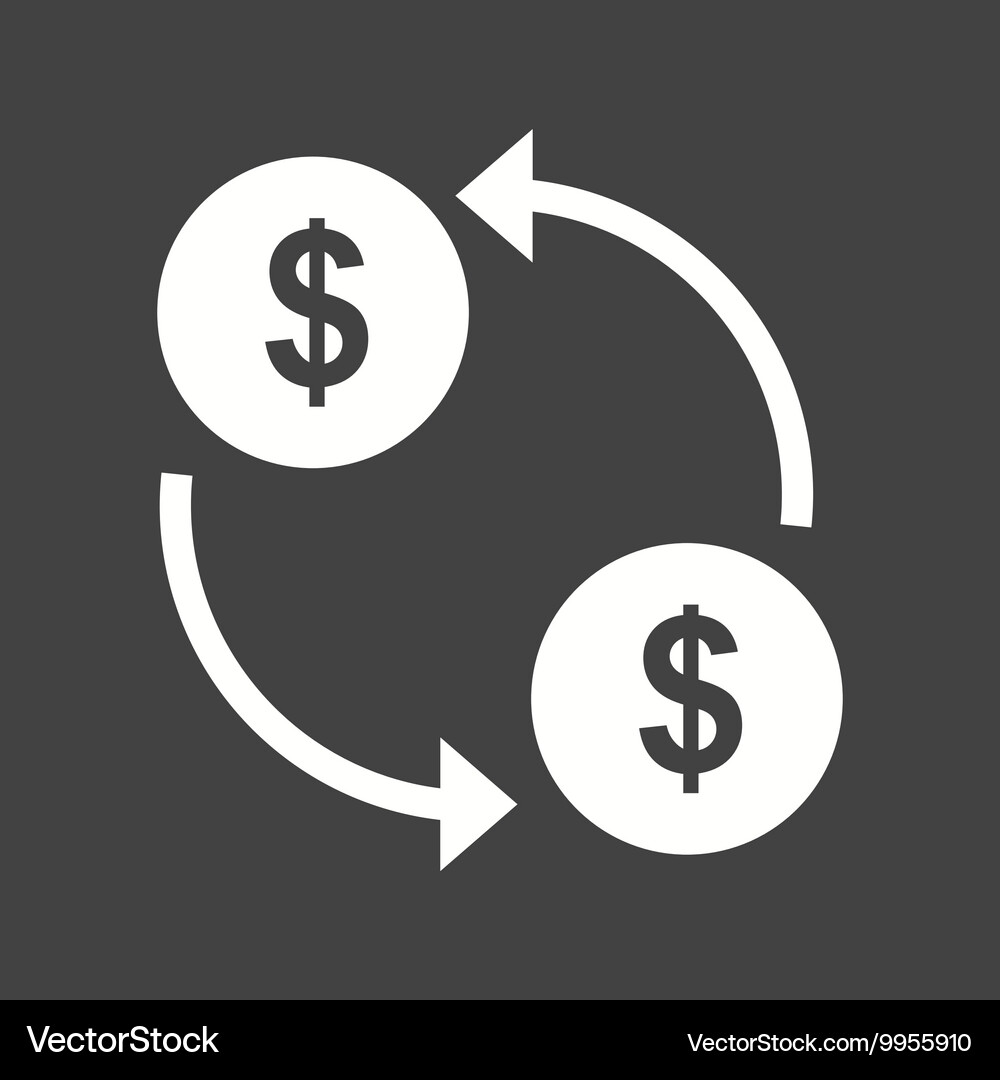 Dollar exchange Royalty Free Vector Image - VectorStock
