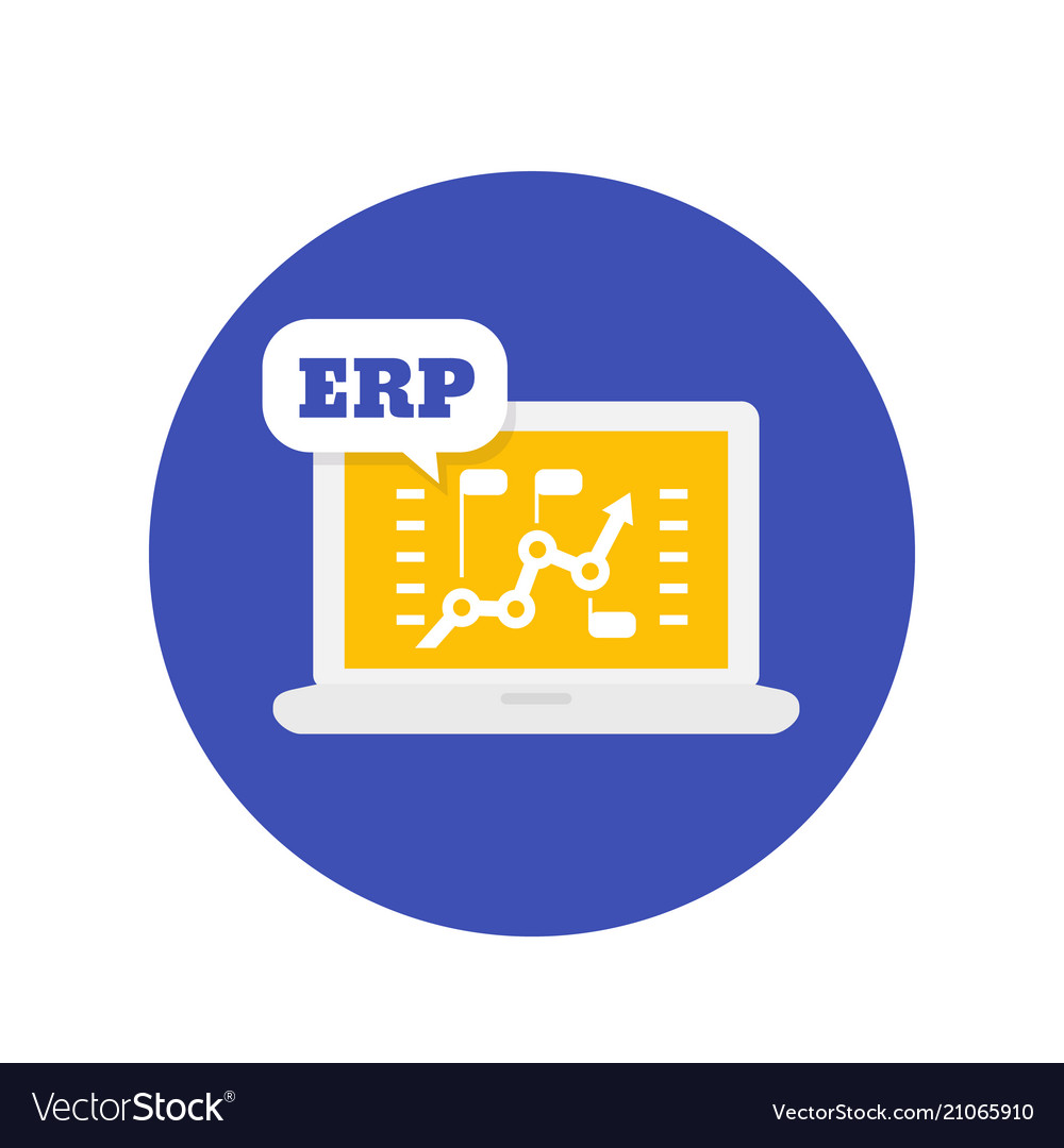 Download Erp software icon Royalty Free Vector Image - VectorStock