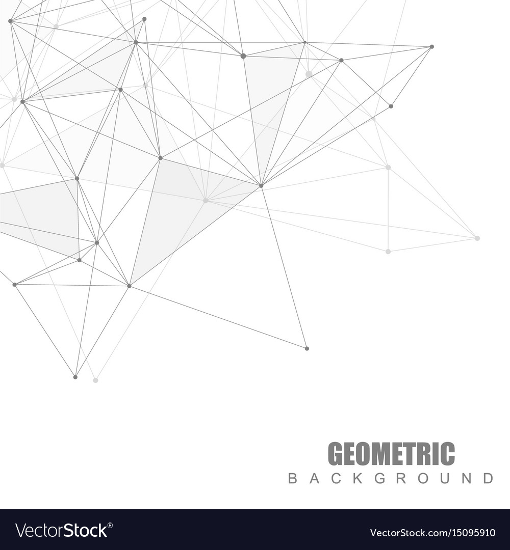 Geometric abstract background with connected line