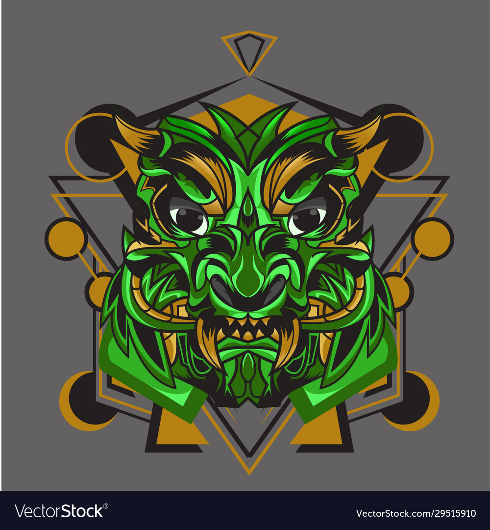Monster green Royalty Free Vector Image - VectorStock