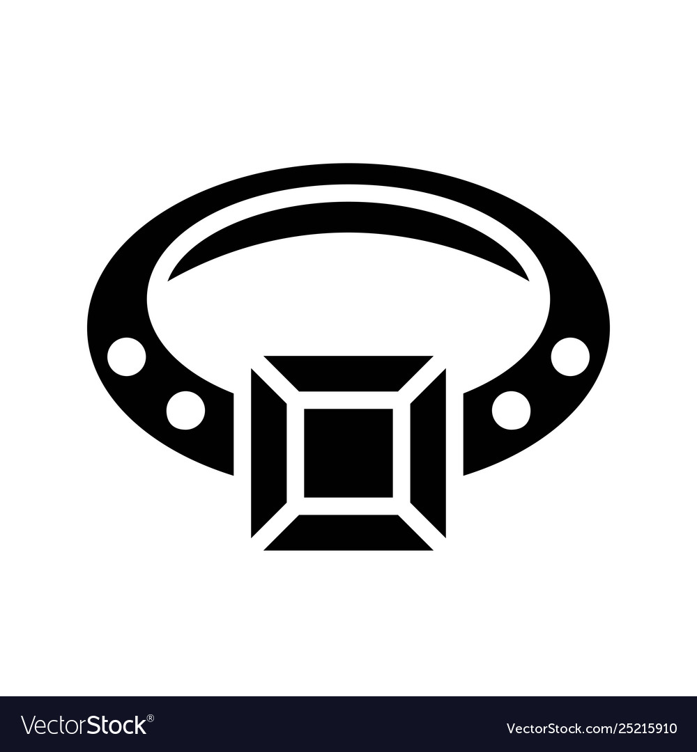 Ring isolated solid style icon