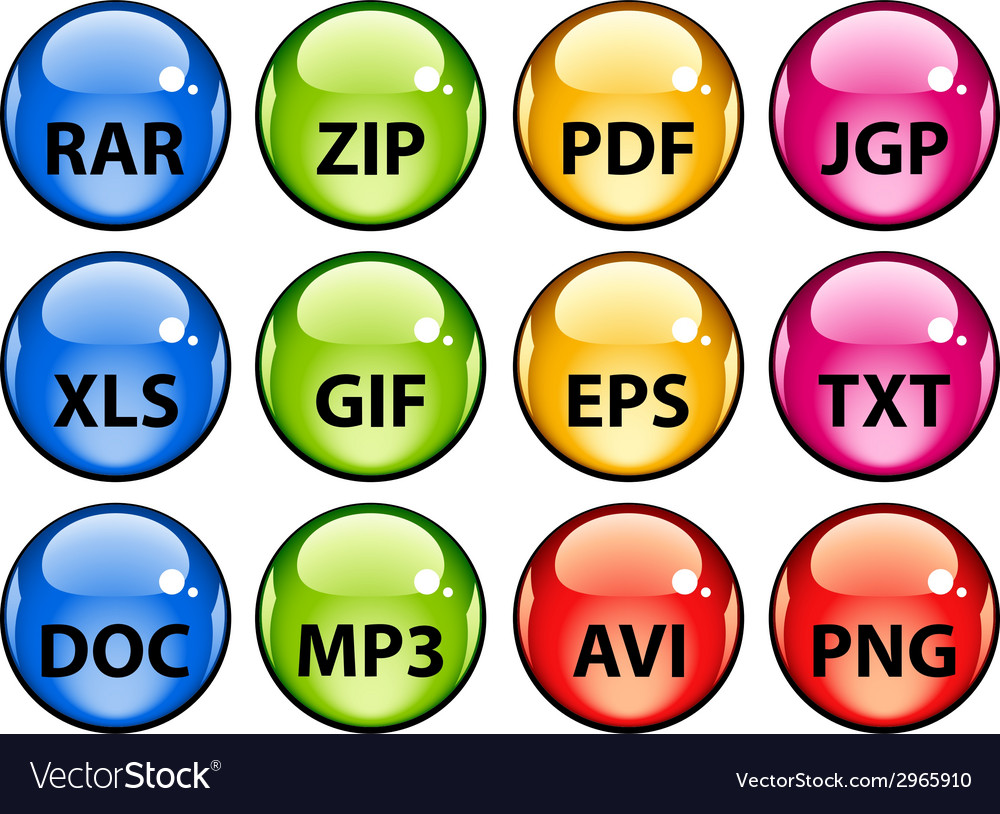 Rounded document icons