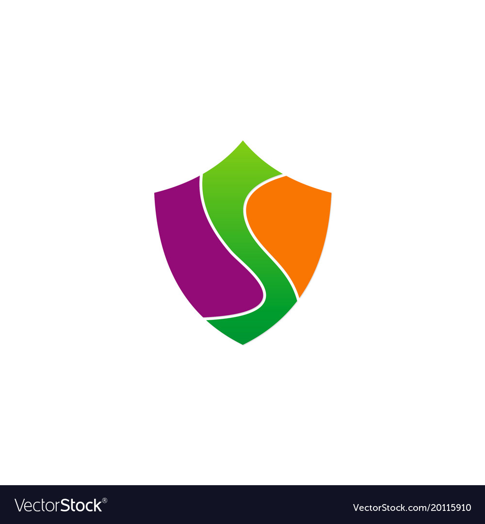 Shield letter s abstract logo