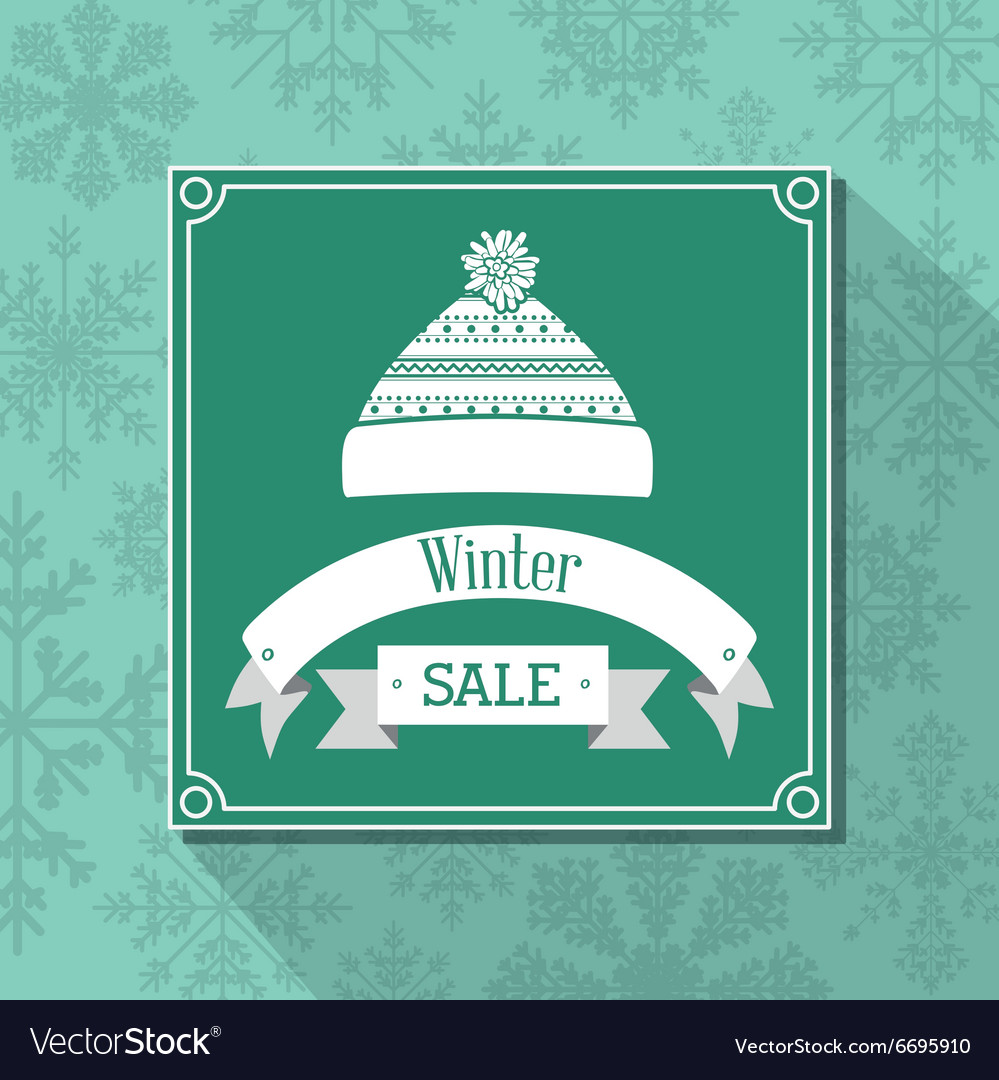 Winter sale design Royalty Free Vector Image - VectorStock