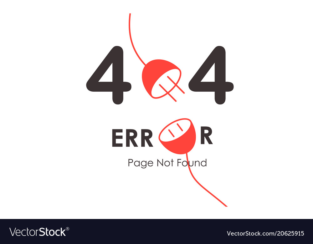404 Error Red Plug - Website Trouble