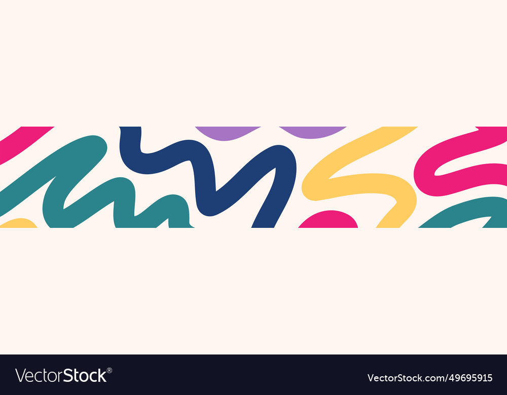 Abstract line background colorful style vector image Abstract line background colorful style