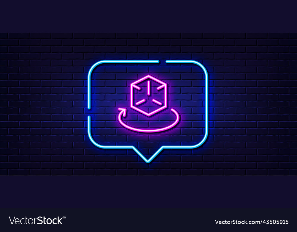 Augmented reality line icon vr simulation sign vector image Augmented reality line icon vr simulation sign