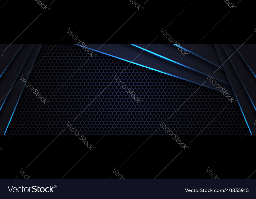 Black abstract wide horizontal background Vector Image