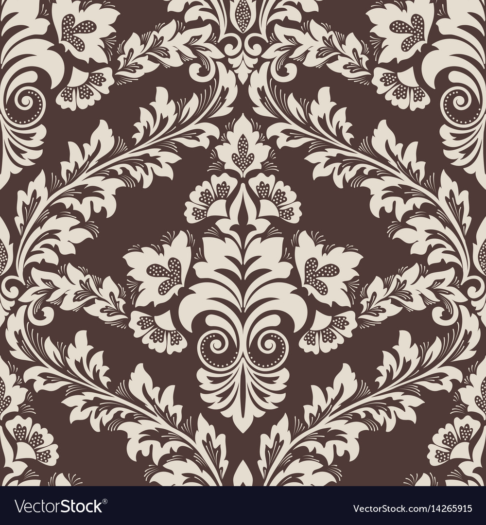 Damask seamless pattern element classical luxury