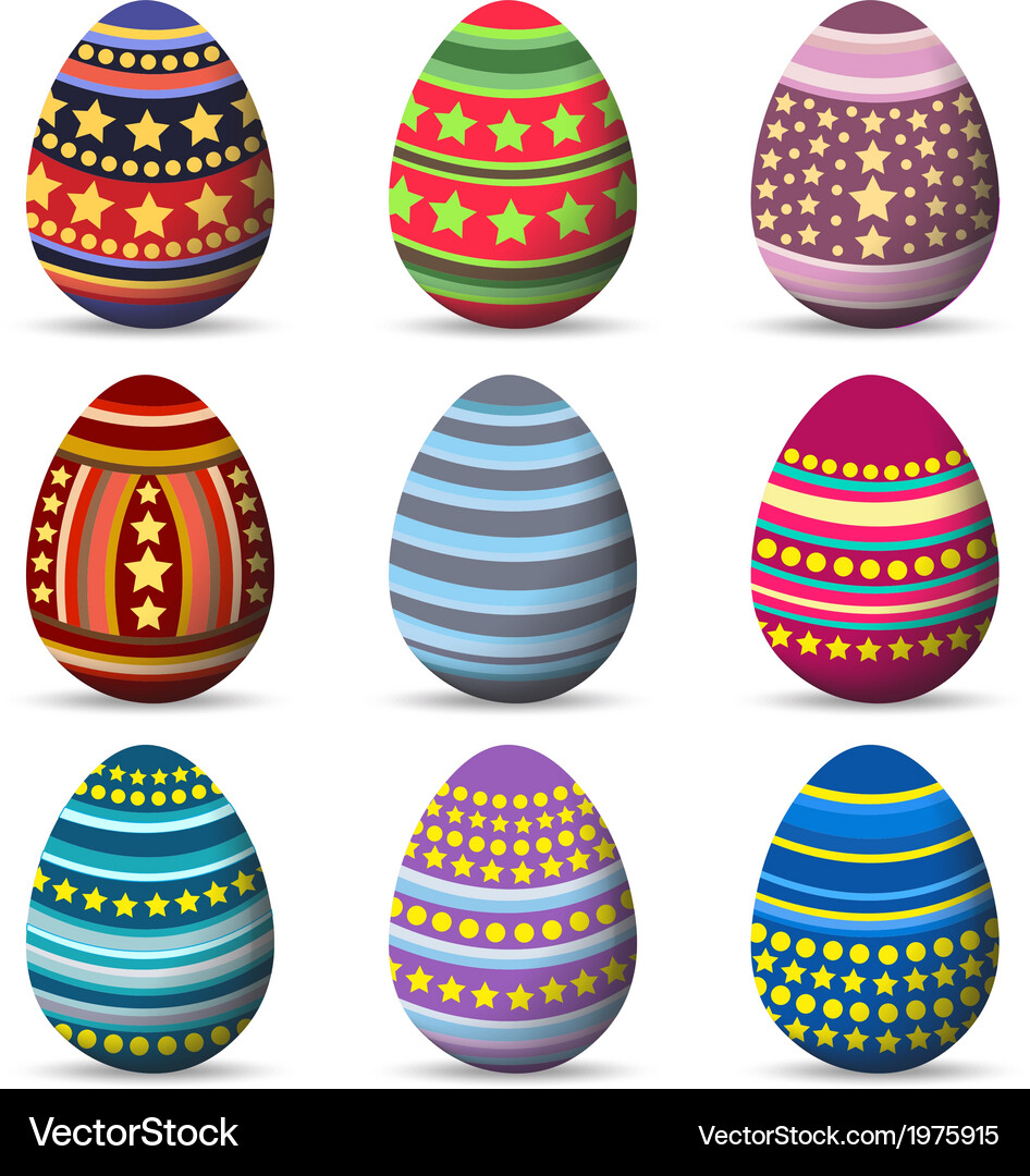Easter eggs Royalty Free Vector Image - VectorStock