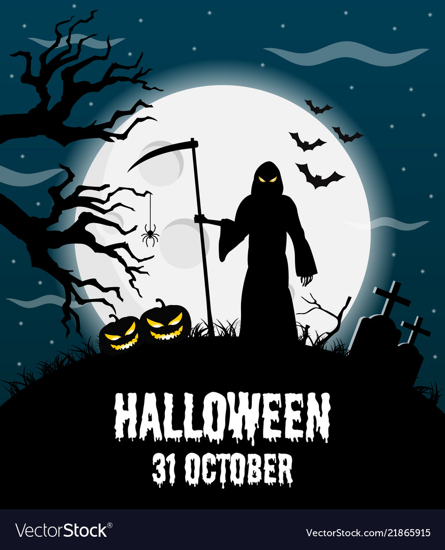 Happy halloween poster banner