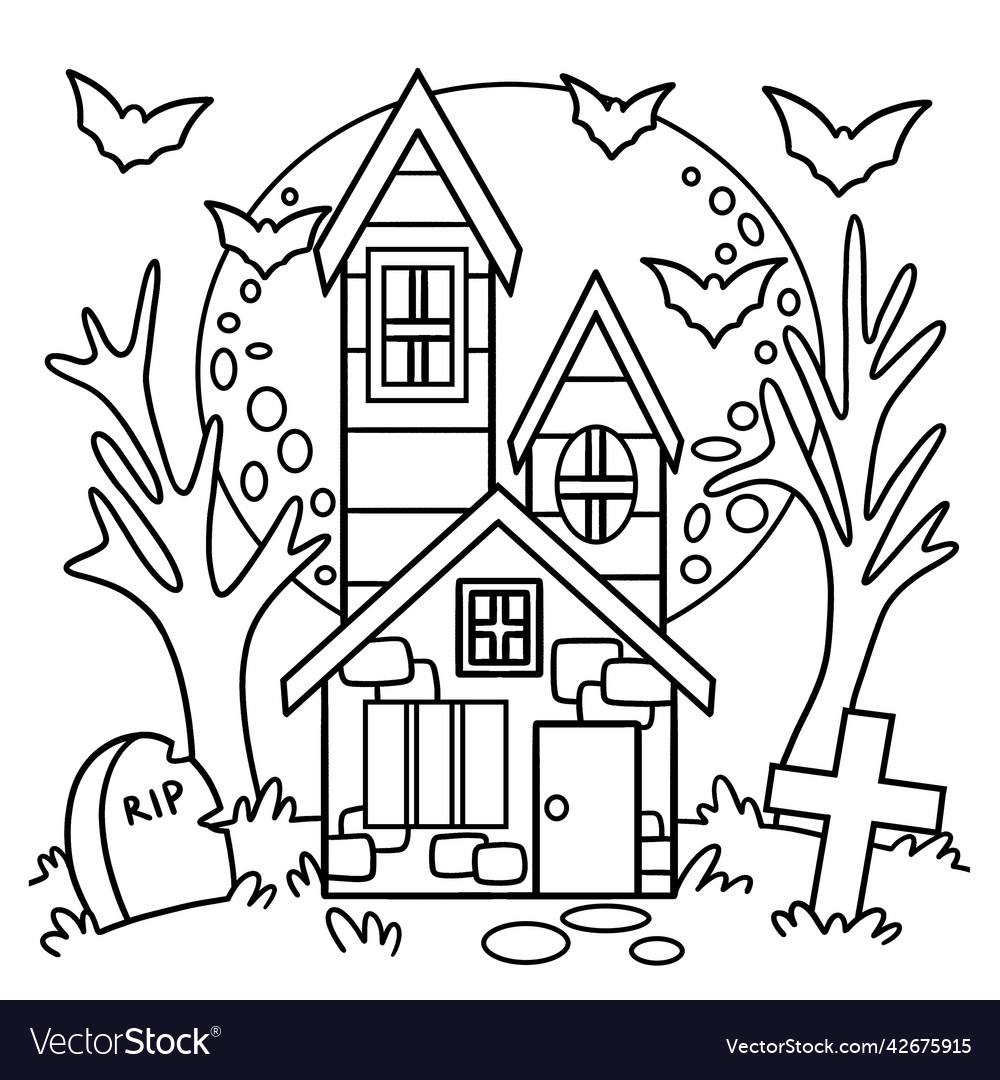 Premium Vector  Halloween coloring pages for kids