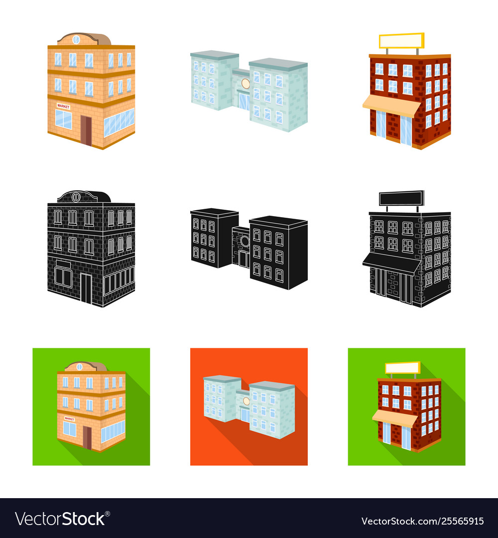 Isolated object construction and building sign vector image Isolated object construction and building sign
