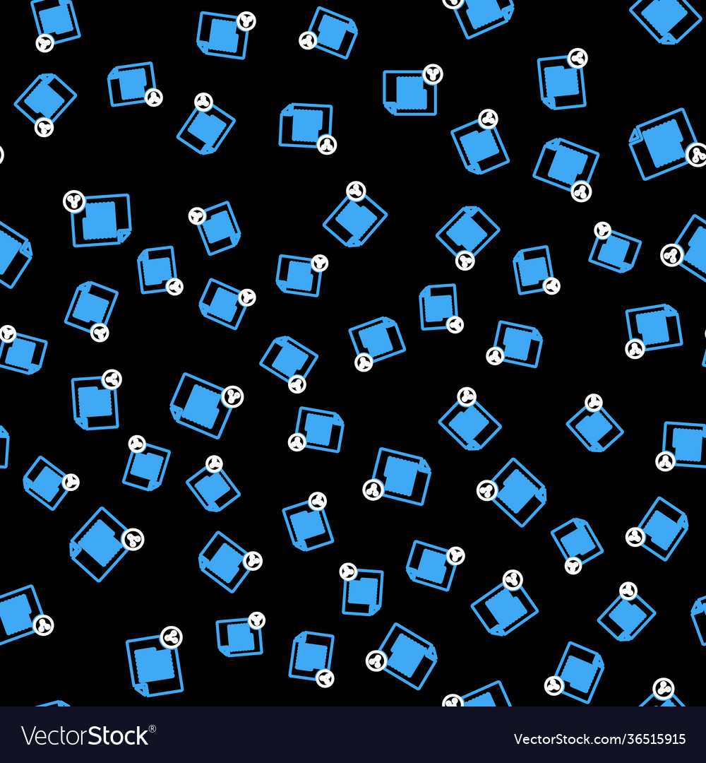 Line share file icon isolated seamless pattern Vector Image Line share file icon isolated seamless pattern