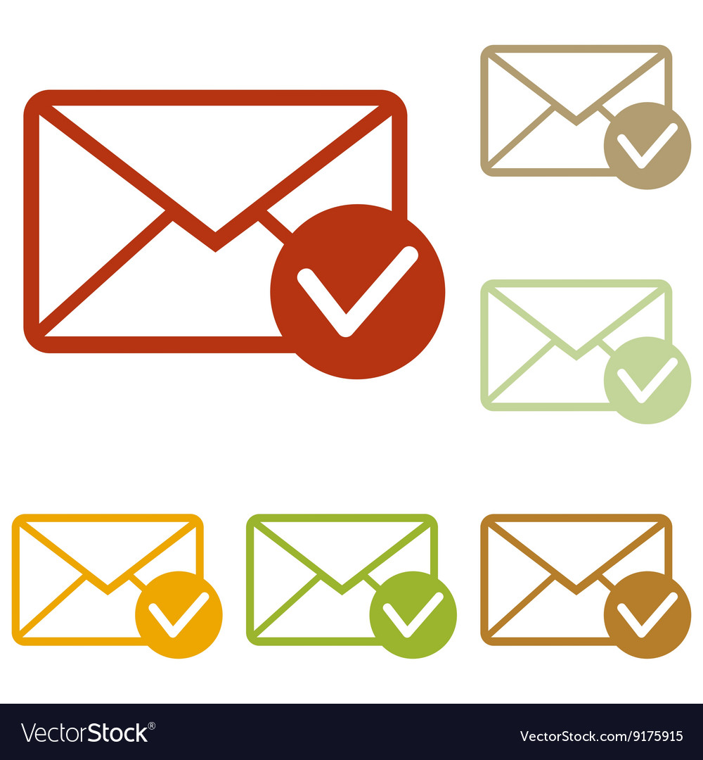 Mail sign with allow mark