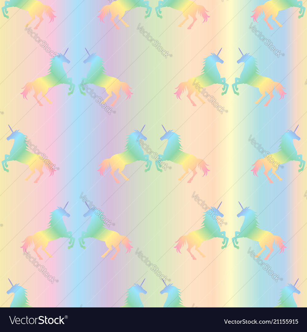 Seamless pattern from rainbow unicorns