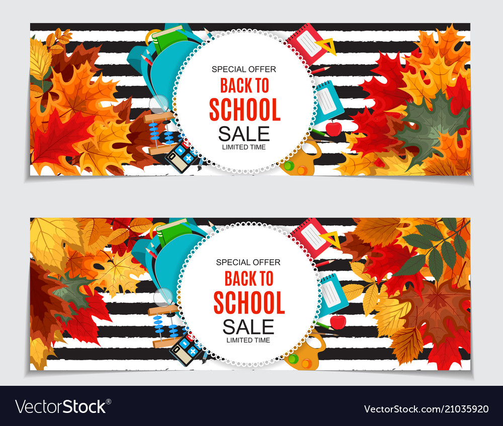 Abstract back to school sale