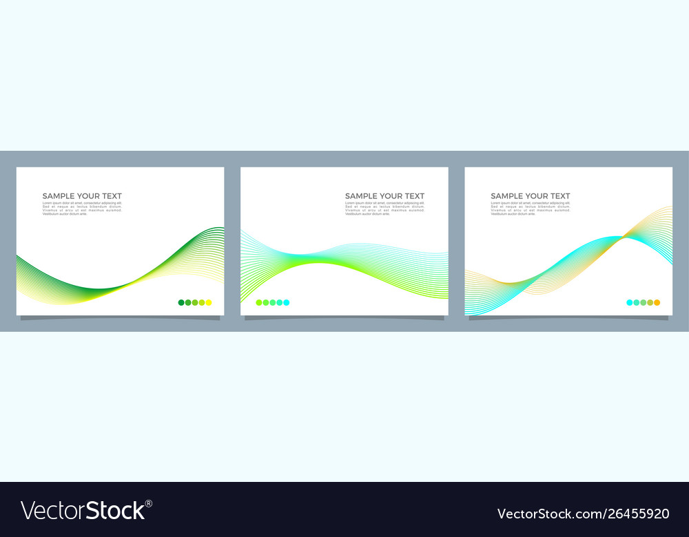 Abstract background set vector image Abstract background set
