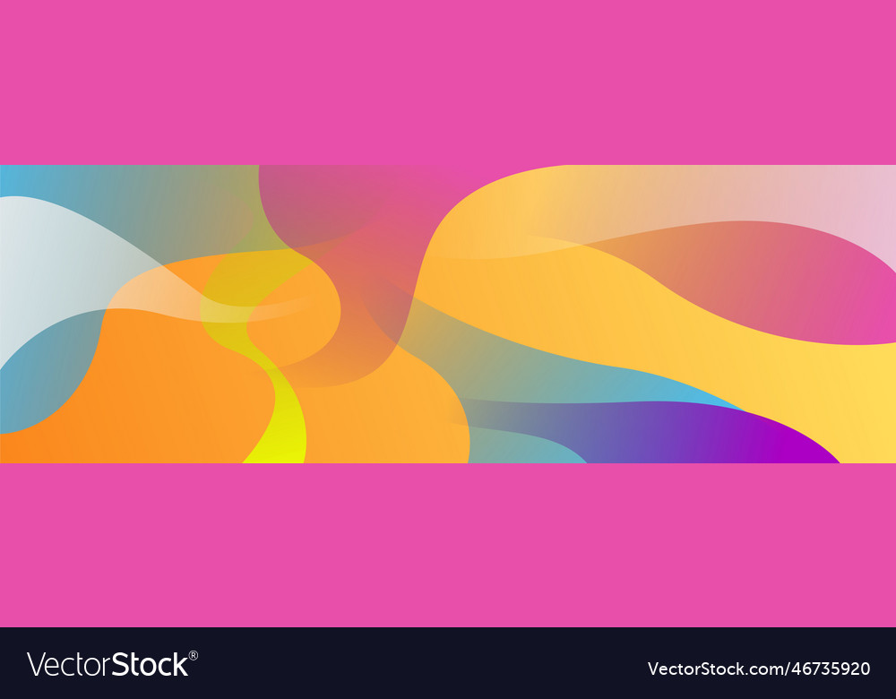 Abstract colorful polygon banner design template Vector Image