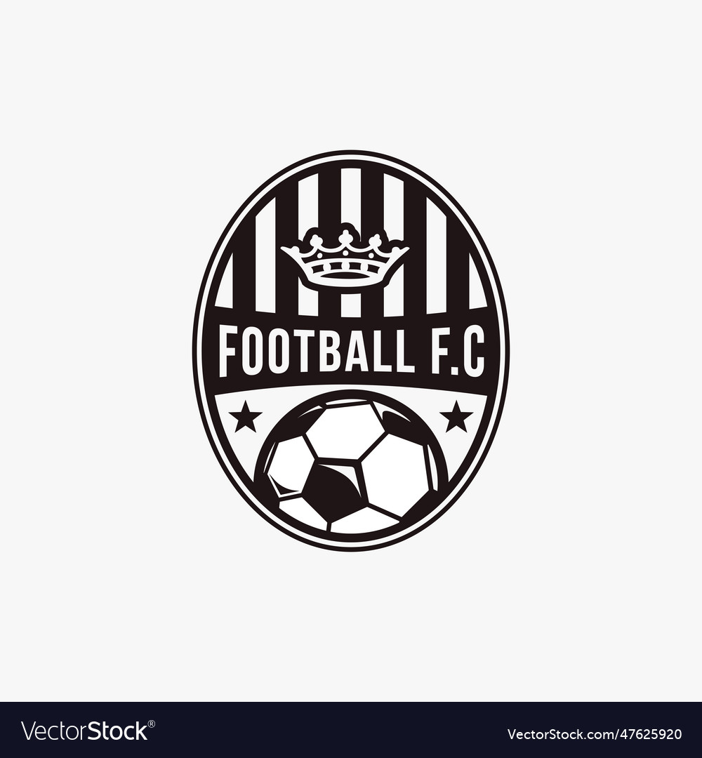 Badge emblem football soccer sport team club logo Vector Image