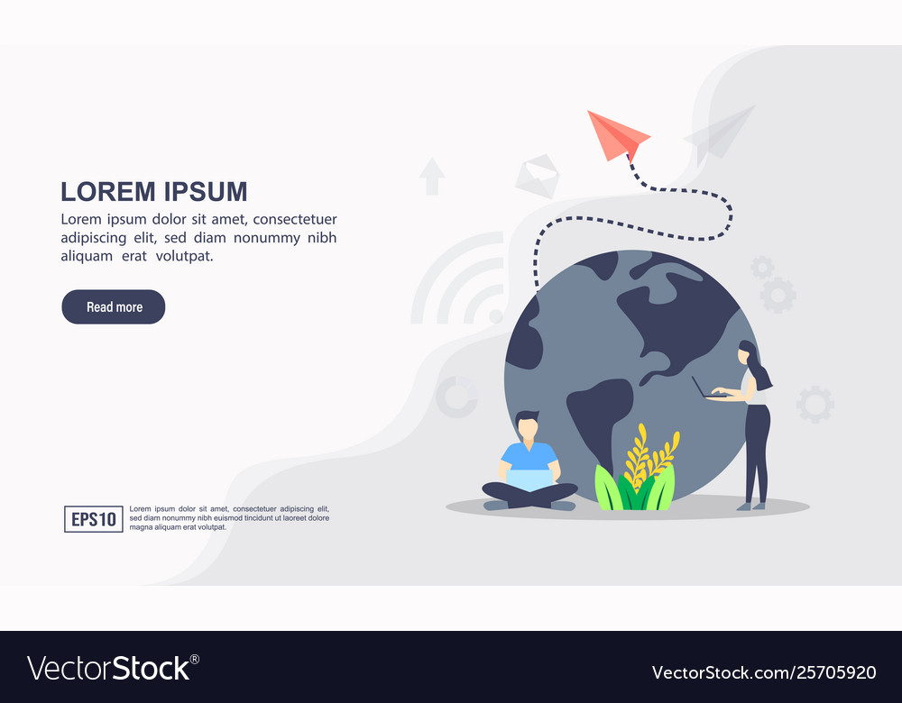 Concept networking modern conceptual Vector Image Concept networking modern conceptual