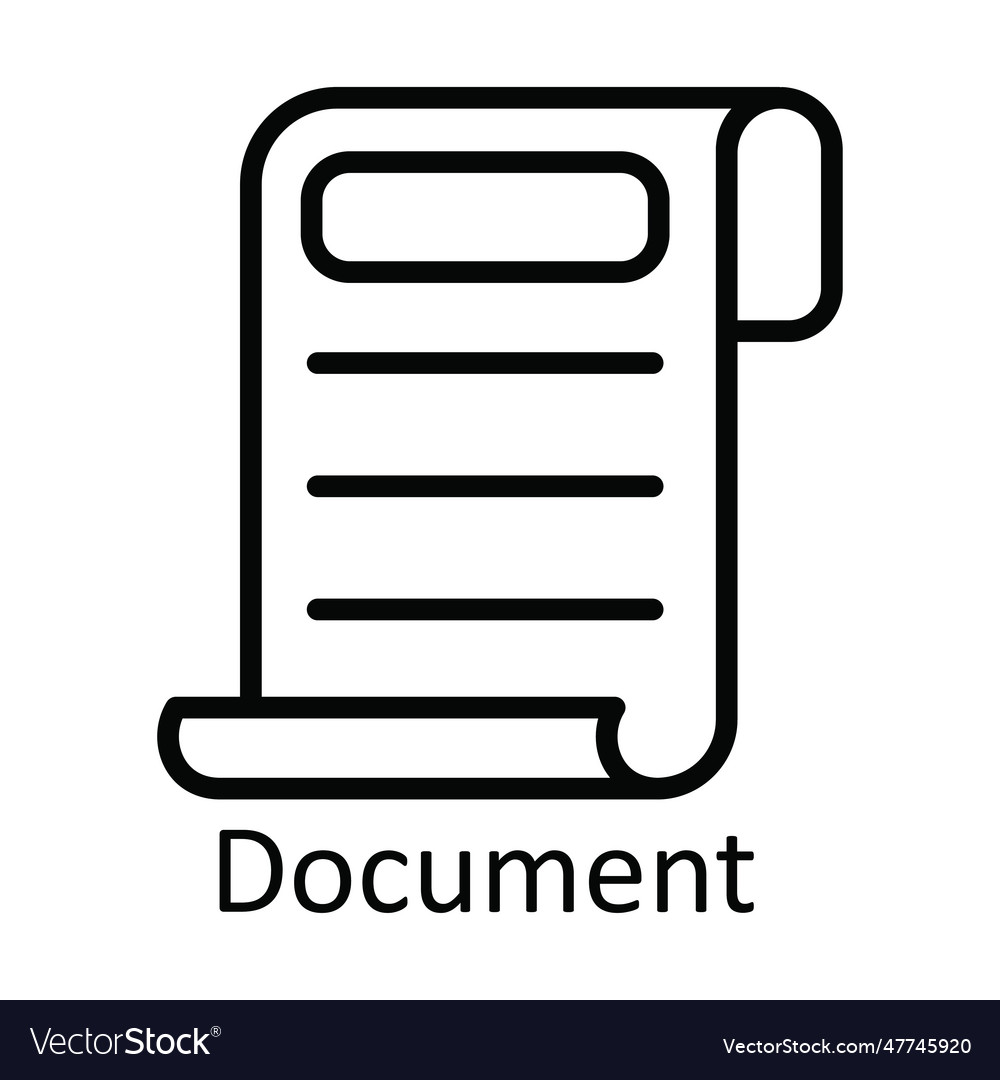 Document outline icon design
