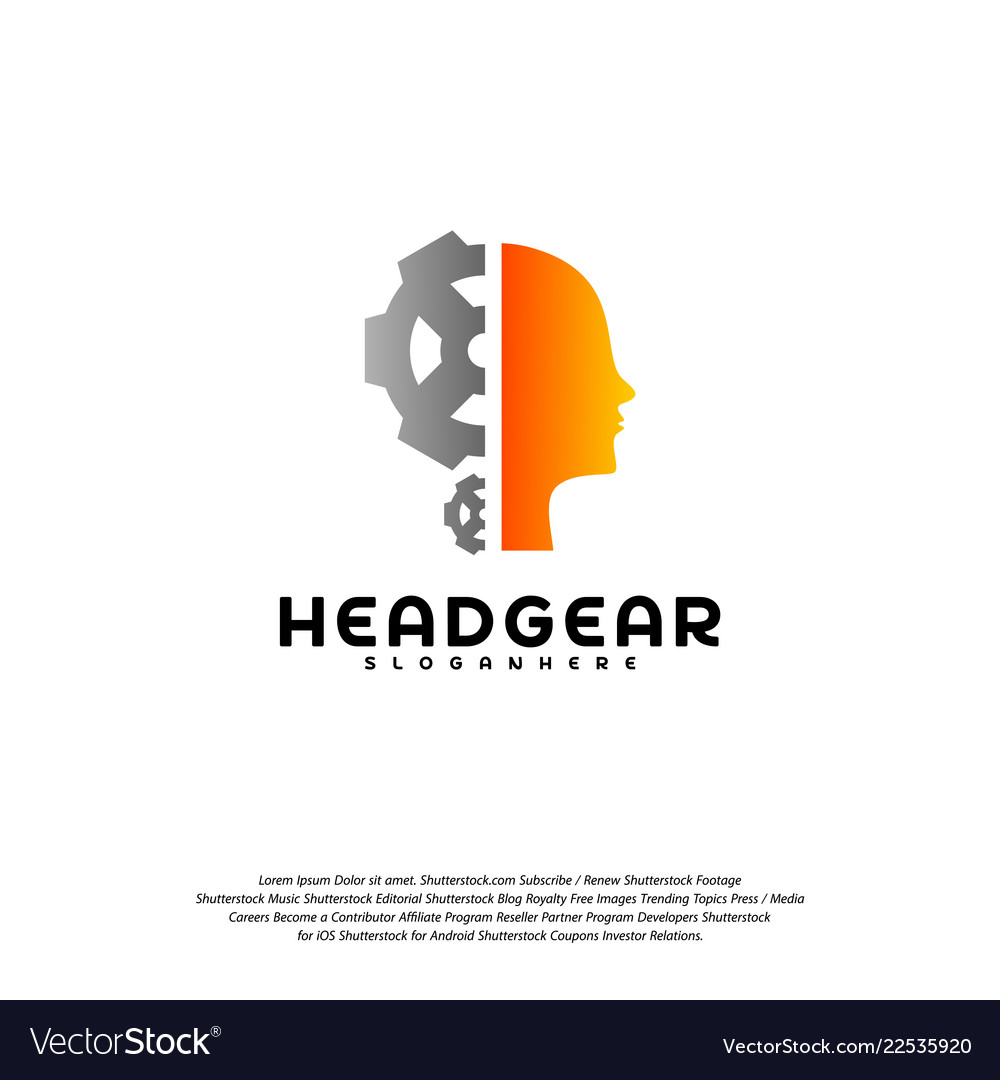 Head gear logo intelligence designs