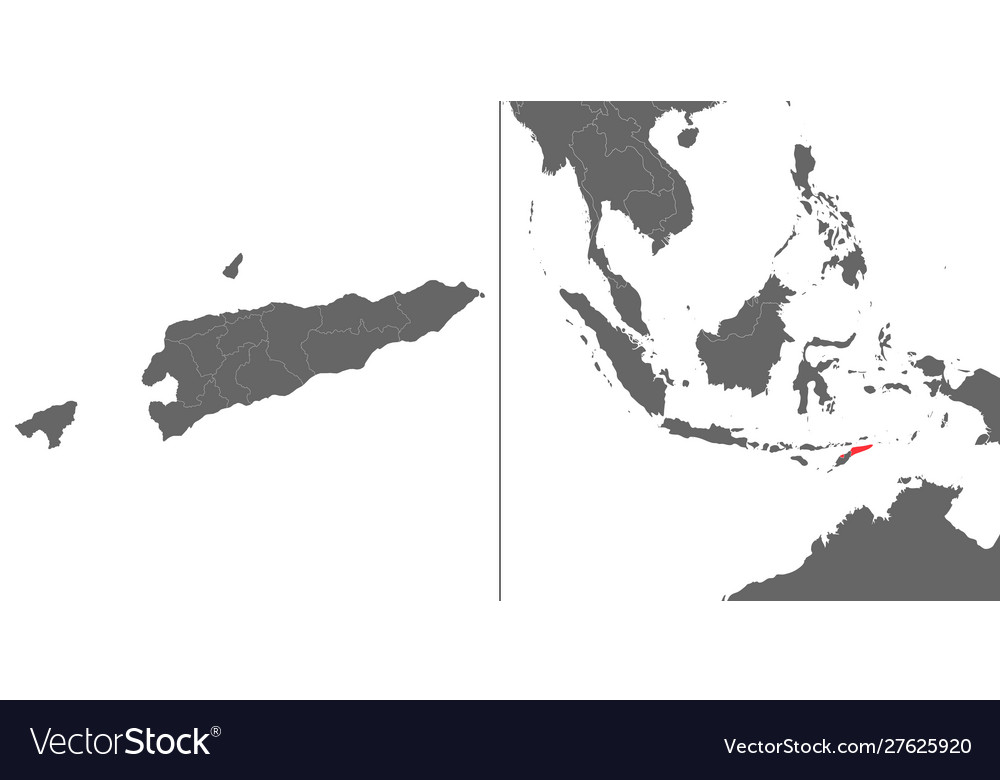 Map of East Timor
