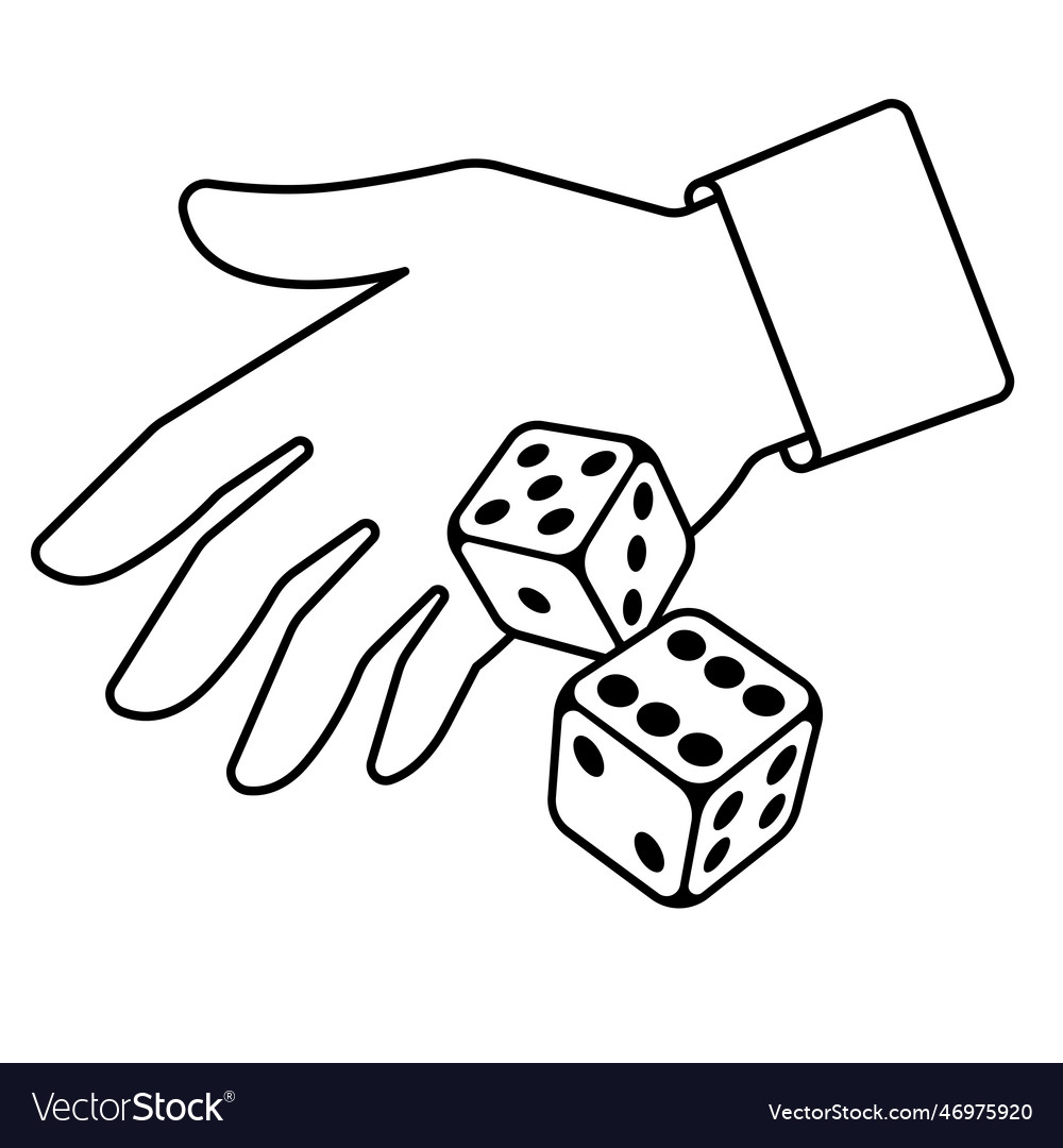 Playing dice game craps image