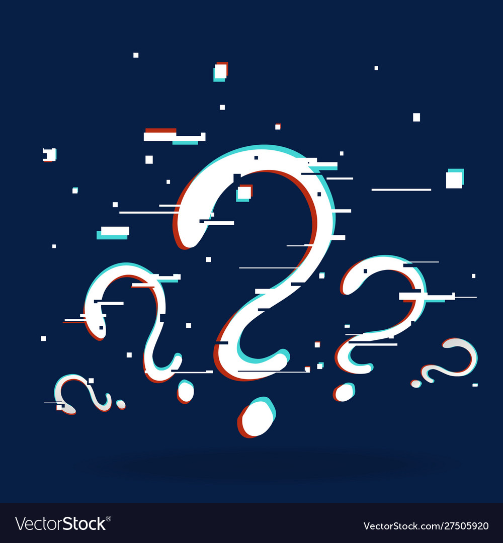 Question signs colorful problem and priority vector image Question signs colorful problem and priority