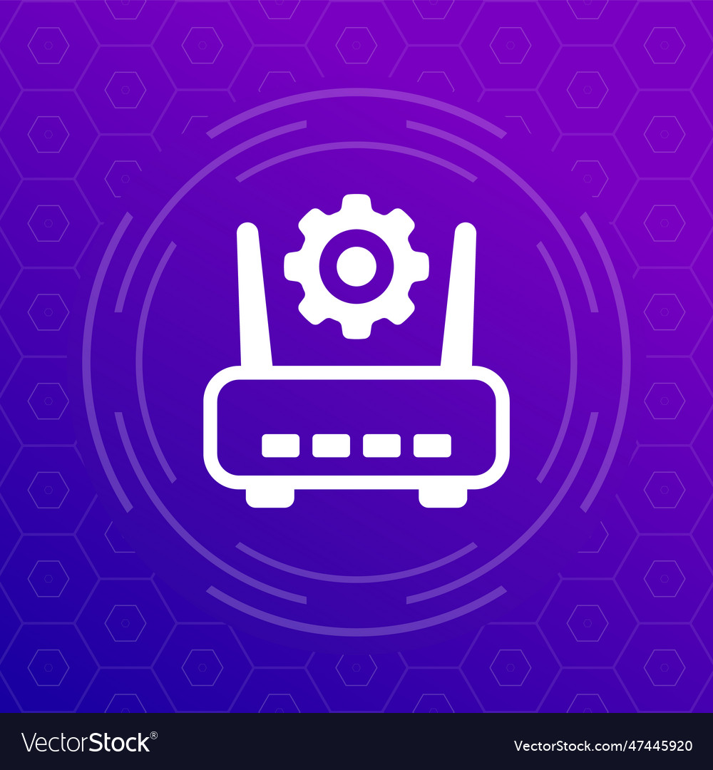 Router modem settings icon for apps and web