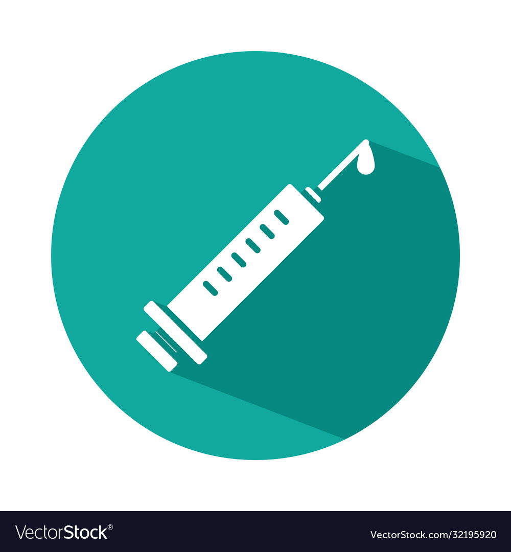 Syringe icon image block style